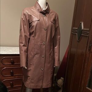 Danier Women's Tan Leather Coat